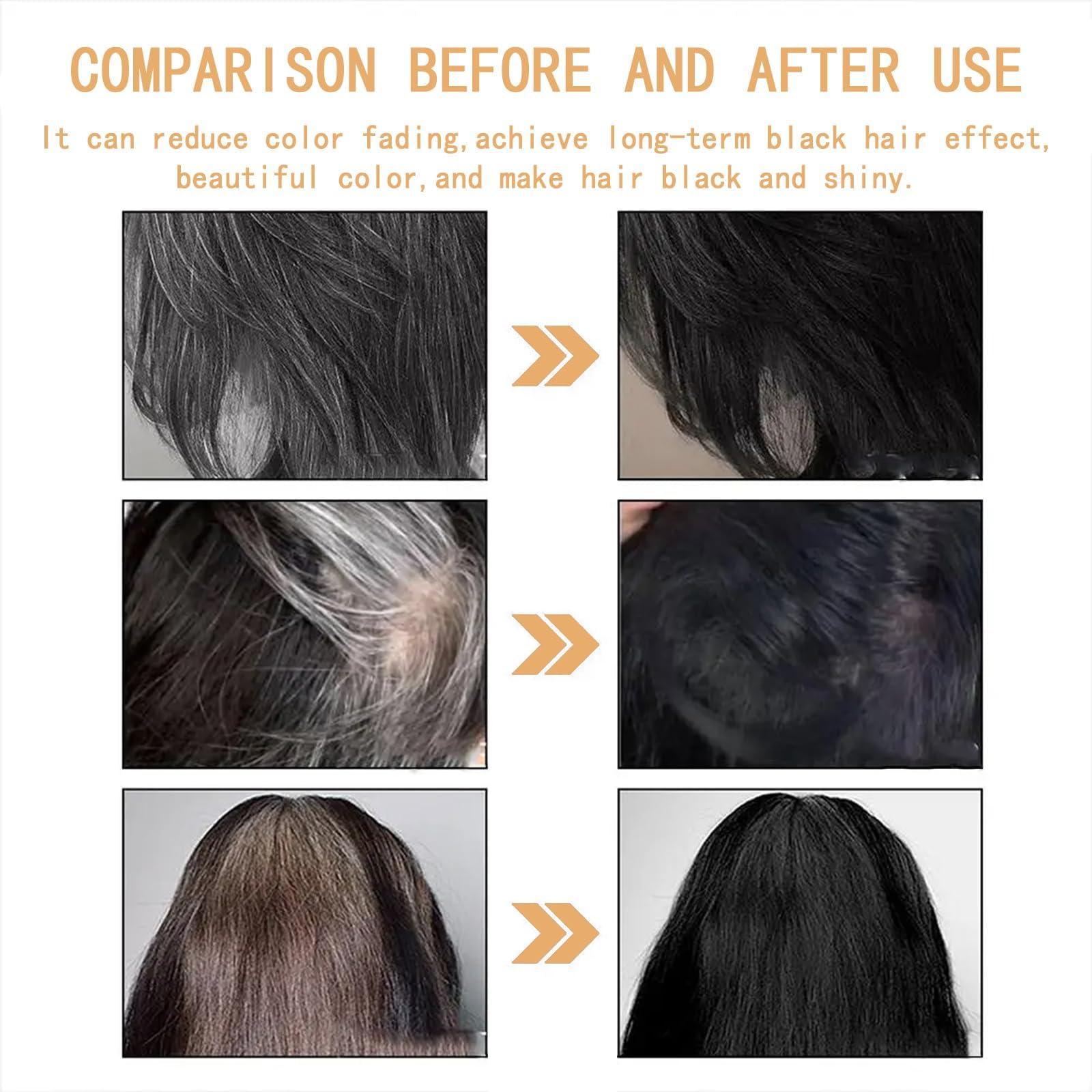 FROBON Gray Hair Reverse Bar(2 pcs)Grey Hair Shampoo Bar for Men and WomenBlack Soap for Grey Hair,Hair Darkening Soap-Deeply Nourishing Ingredients