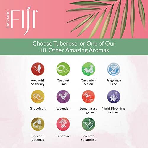 Organic Fiji Coco Fiji Face & Body Lotion Infused With Coconut Oil | Lotion for Dry Skin | Moisturizer Face Cream & Massage Lotion for Women & Men | Tuberose 12 oz, Pack of 1