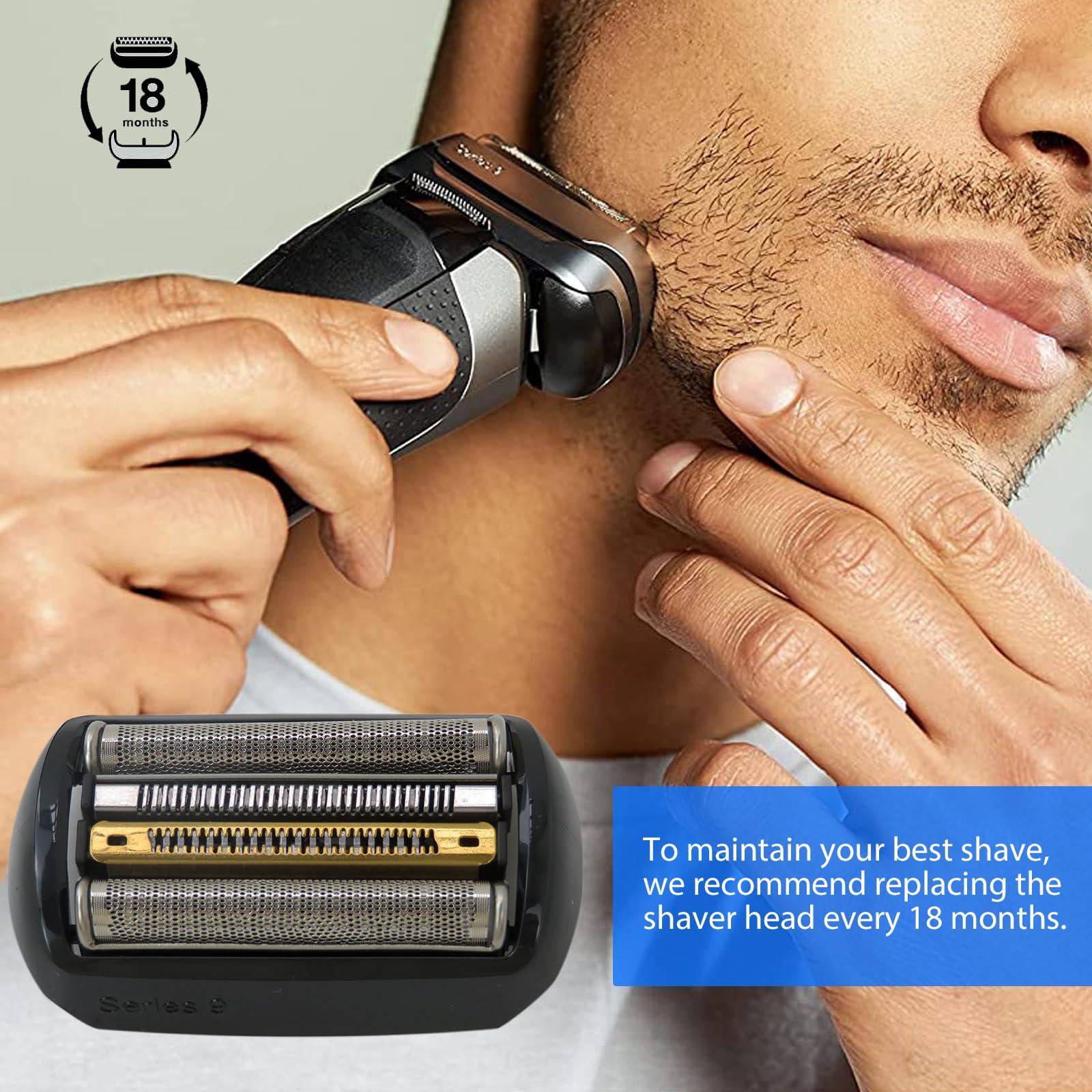 USonline911 92B Original Craftwork Series 9 Foil and Cassette Cartridge for Braun all Series 9 (92B)9290cc, 9291cc, 9292cc, 9293s, 9295cc, 9296cc, 9297cc, 9299s Black