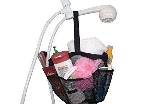 Greenery Greenery Quick Drying Oxford 8 Pockets Hanging Mesh Shower Caddy Organizer Toiletry Tote Makeup Cosmetic Storage Bag Travel Camp Gym Dorm Bathroom Accessory Pouch Case Holder with Handles