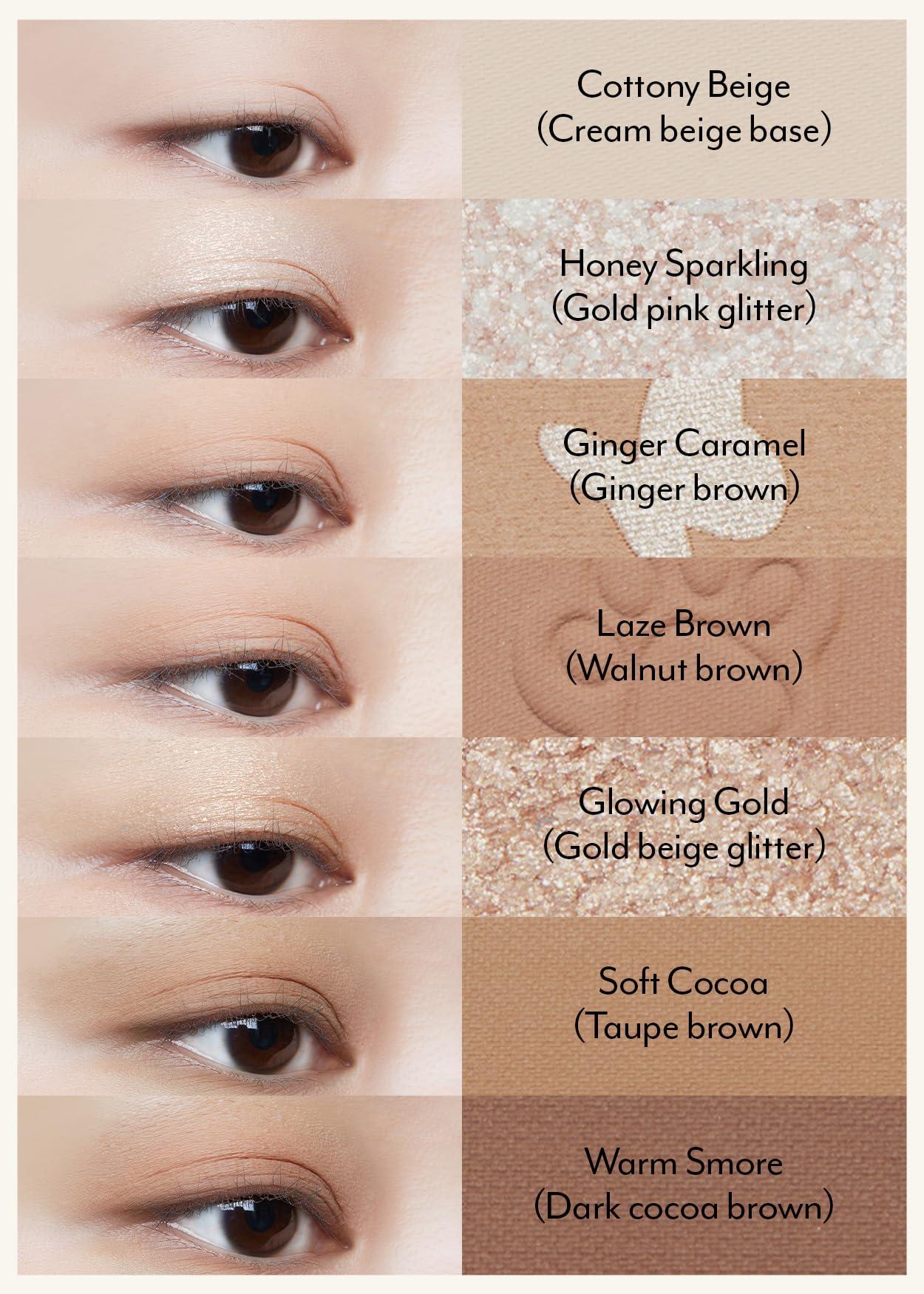 I\'M MEME I\'M MEME Wonder Soft Layer Palette - 7 Shades | Portable Size, Versatile, Blendable, Neutral Colors with Soft Texture, 01 My Teddy, 0.23 Oz