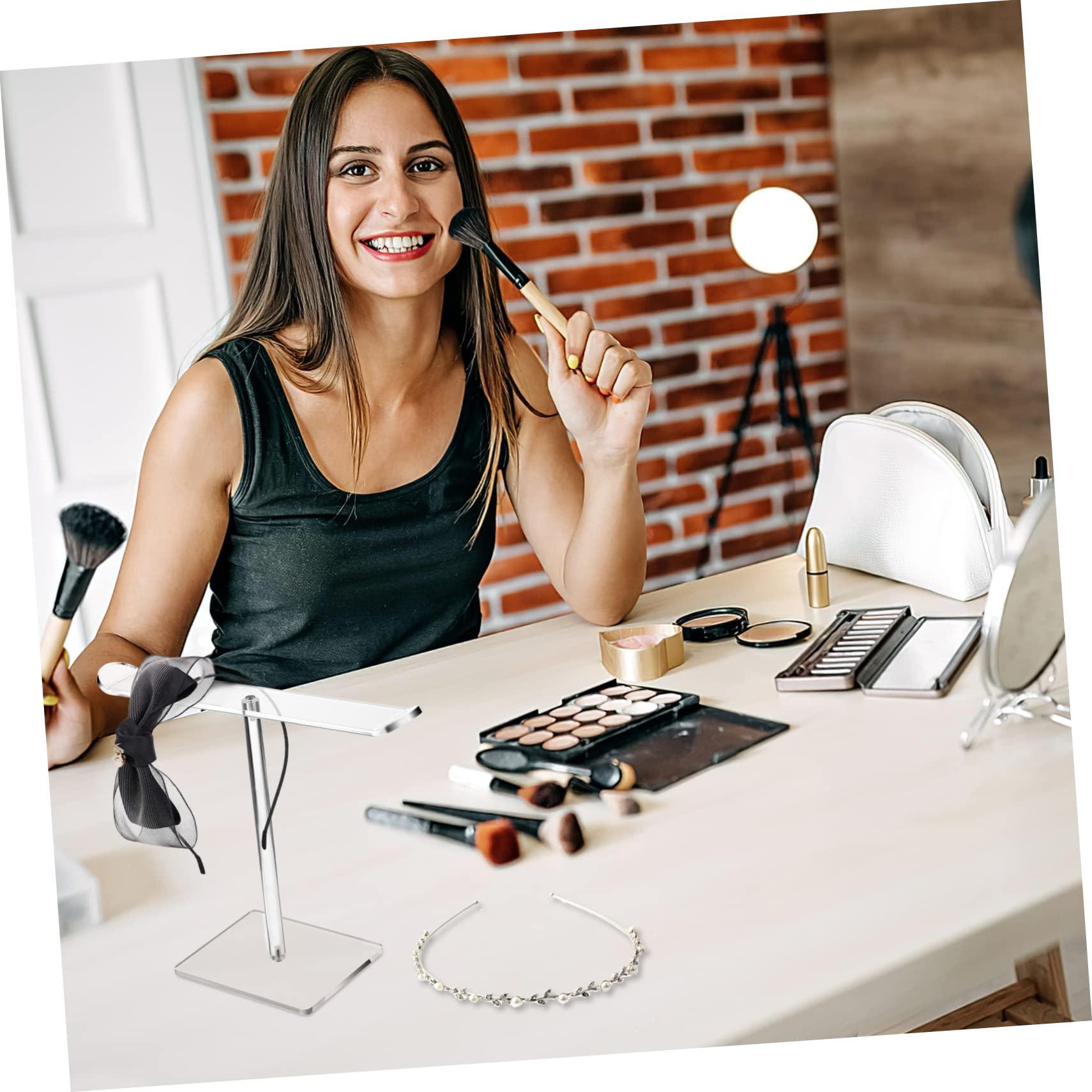 JOEBO 2 Pcs Acrylic Headband Jewel Headband Clear Headband Turban Headband Scrunchies Holder Hairband Display Rack Acrylic Watch Display Hair Accessories Storage Table Storage Rack Girl