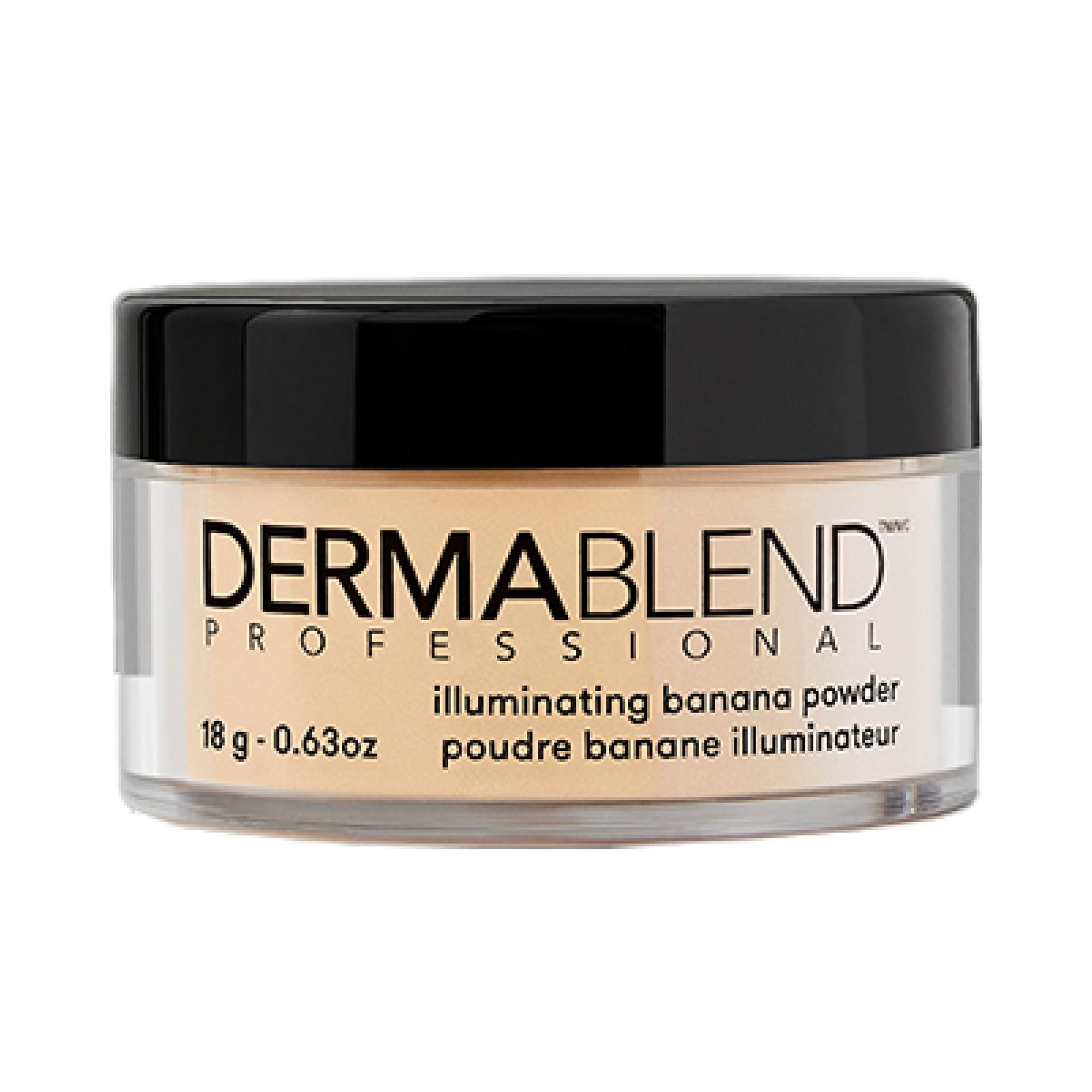 Dermablend Dermablend Illuminating Banana Powder, Loose Setting Powder Makeup for Brightening and a Long-Lasting Luminous Finish, up to 16hr Wear, 0.63 oz.