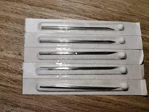 JIESIBAO JIESIBAO 14G Piercing Needles, 14G Catheter Piercing Needls Stainless Steel Sterile Disposable Piercing Needles for Belly Button Nipple Industrial Ear Piercing