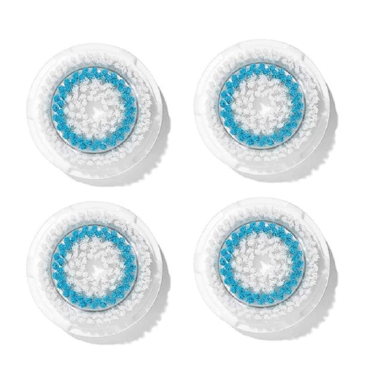 Clarisonic Brush Head Replacements Compatible with Clarisonic Mia 1, Mia 2, Mia Fit, Alpha Fit, Smart Profile Uplift and Alpha Fit, 4 Pack(Deep Pore)