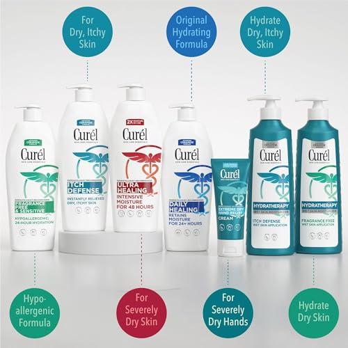 Curel Curel Itch Defense Calming Body Lotion, Moisturizer for Dry, Itchy Skin, Body and Hand Lotion, with Advanced Ceramide Complex, Pro-Vitamin B5, Shea Butter, 13 Oz, Pack of 3