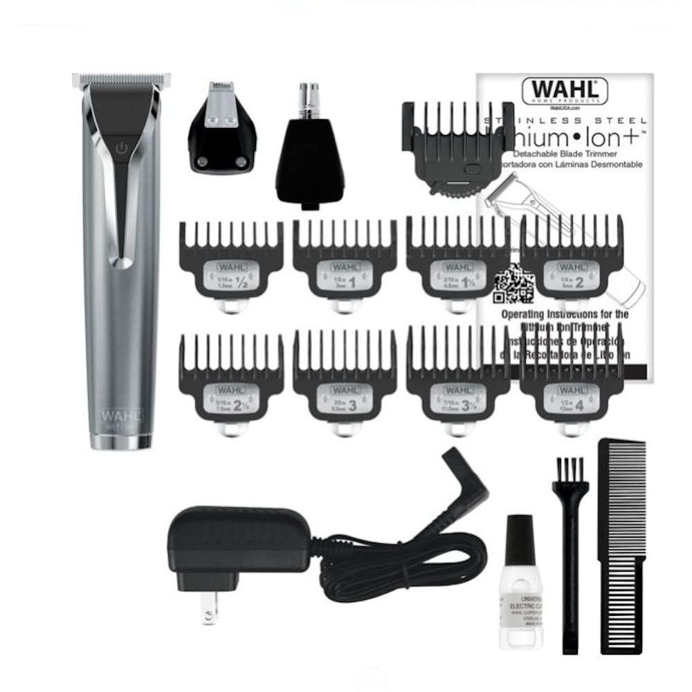 Wahl Wahl Stainless Steel Lithium Ion Men's Multi Purpose Beard, Facial Trimmer and T