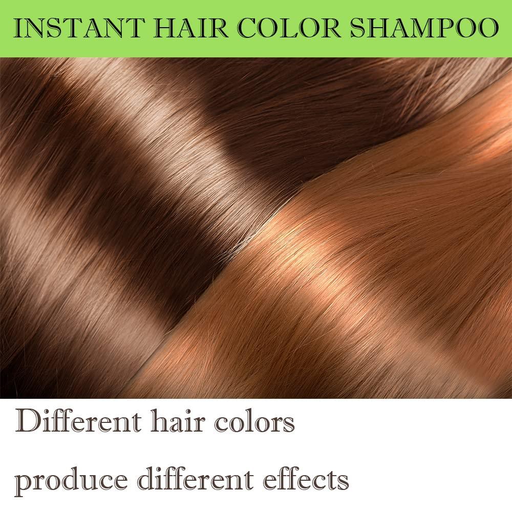 ALINICE ALINICE Gray Hair Shampoo - Enriched Dye Formula with Natural Ingredients - Long Lasting & DIY 500ml (dark brown)