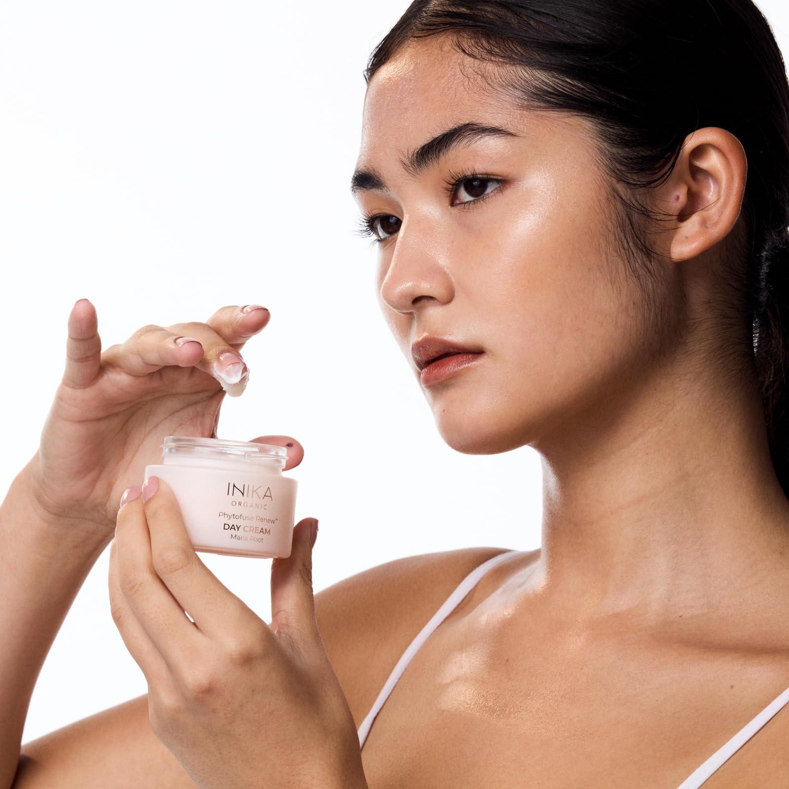 INIKA INIKA Organic Dawn of the Day Morning Duo - Brighten, Hydrate and Firm Skin. Natural skincare Gift Set. Clinically Proven results.