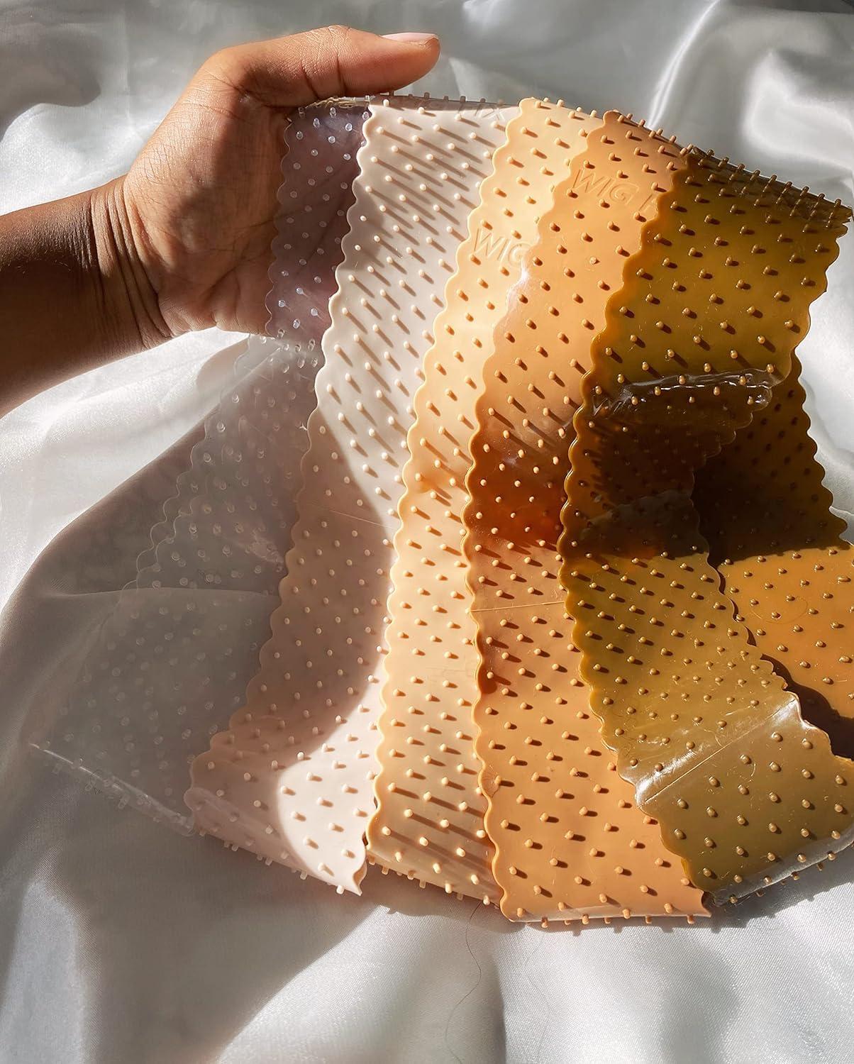 Wig Fix The Wig Fix by The Renatural - No-Slip Silicone Wig Grip Band Patented Hypoallergenic, Breathable, Lightweight Wig Silicone Headband for Secure Wig Wear in 5 Shades (Deep)