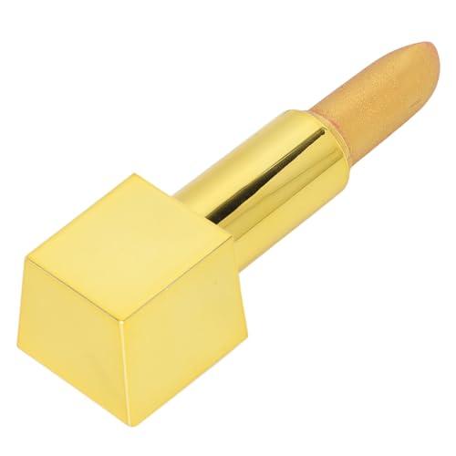 ZAICOLER ZAICOLER Gold Lipstick, Gold Lip Gloss Golden Lipstick Waterproof Long Lasting High Pigments Lip Makeup Cosmetic for Women 3.5g (01)