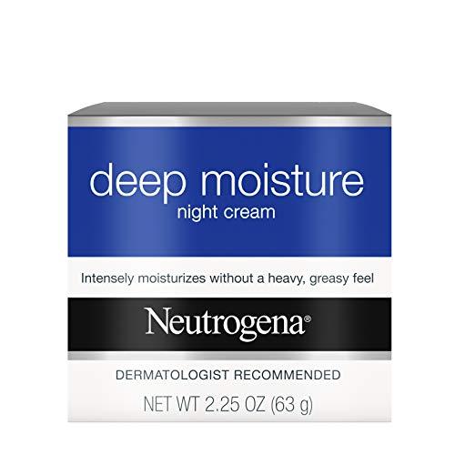 Neutrogena Neutrogena Deep Moisture Night Cream with Glycerin & Vitamin D3, Facial Moisturizer for Dry Skin with Shea butter, Glycerin, Vitamin D3, Non Greasy & Non Comedogenic, 2.25 oz
