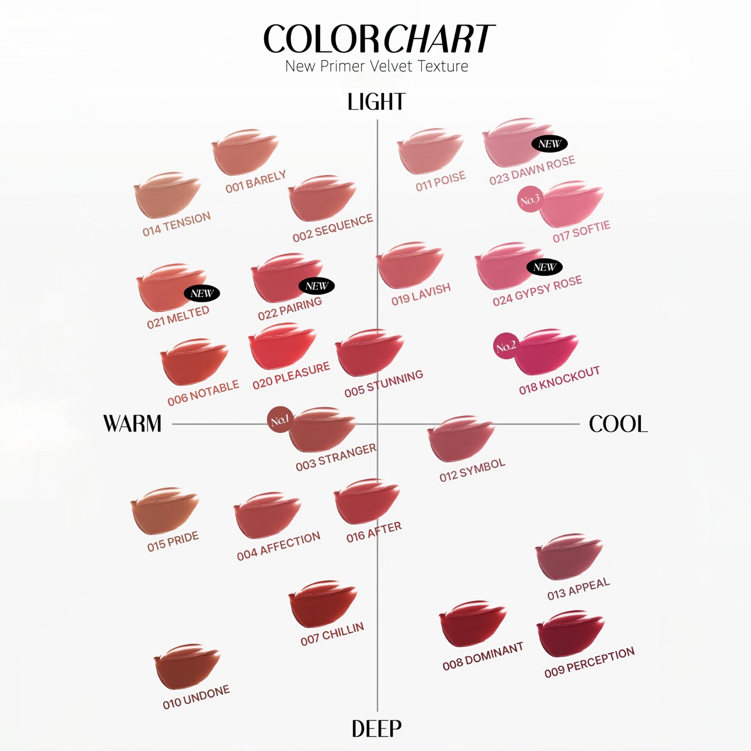 MUZIGAE MANSION MUZIGAE MANSION Objet Lip Stain (Unique Paint Tube Design) Velvet Matte Tint, Long-Lasting Waterproof Lipstick, Hydrating Korean Makeup, Red & Rose Gloss, K-Beauty Tinted Lipstain (11 POISE)