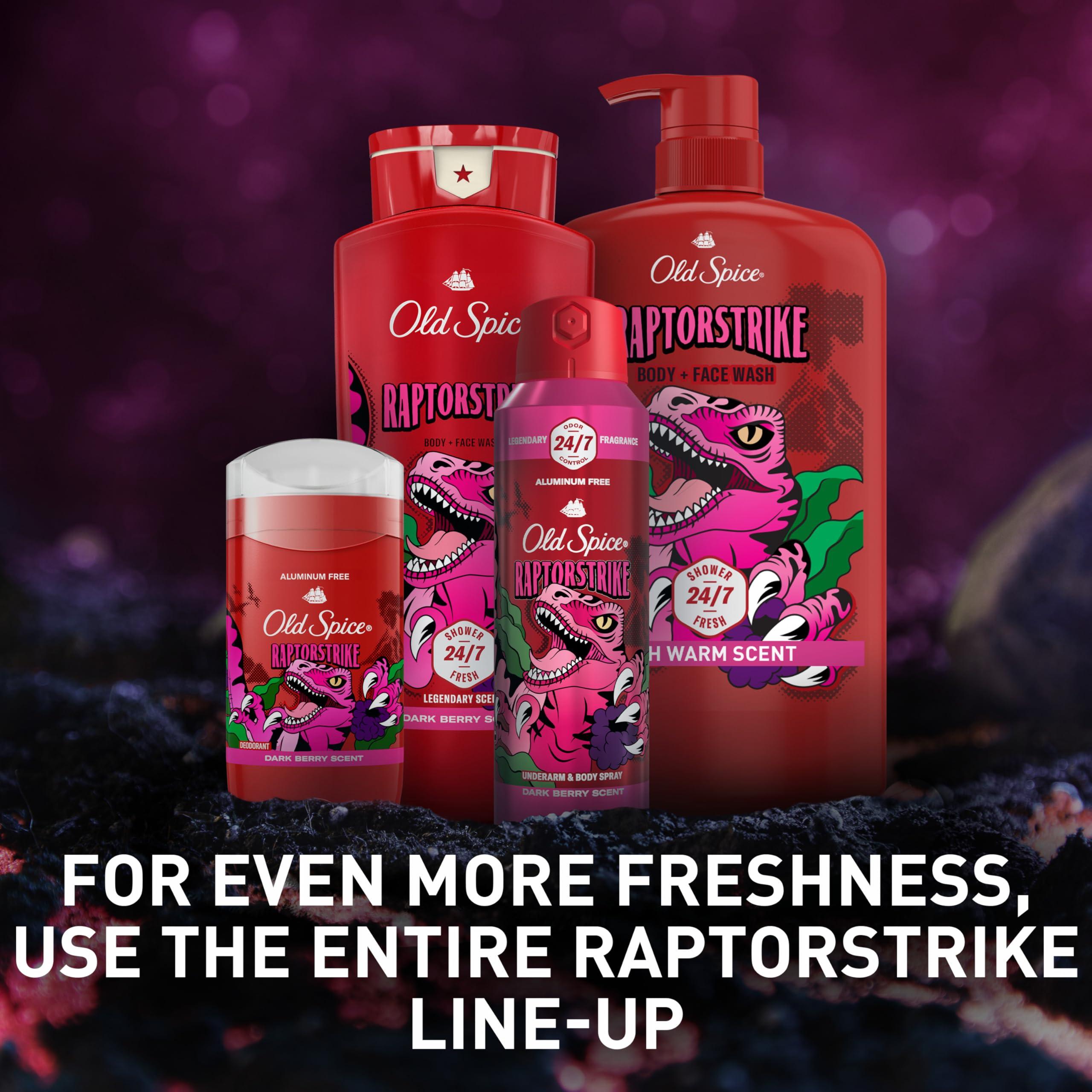 Old Spice Old Spice Body Wash for Men, Raptorstrike, Long Lasting Lather, 24.0 fl oz (Pack of 4)