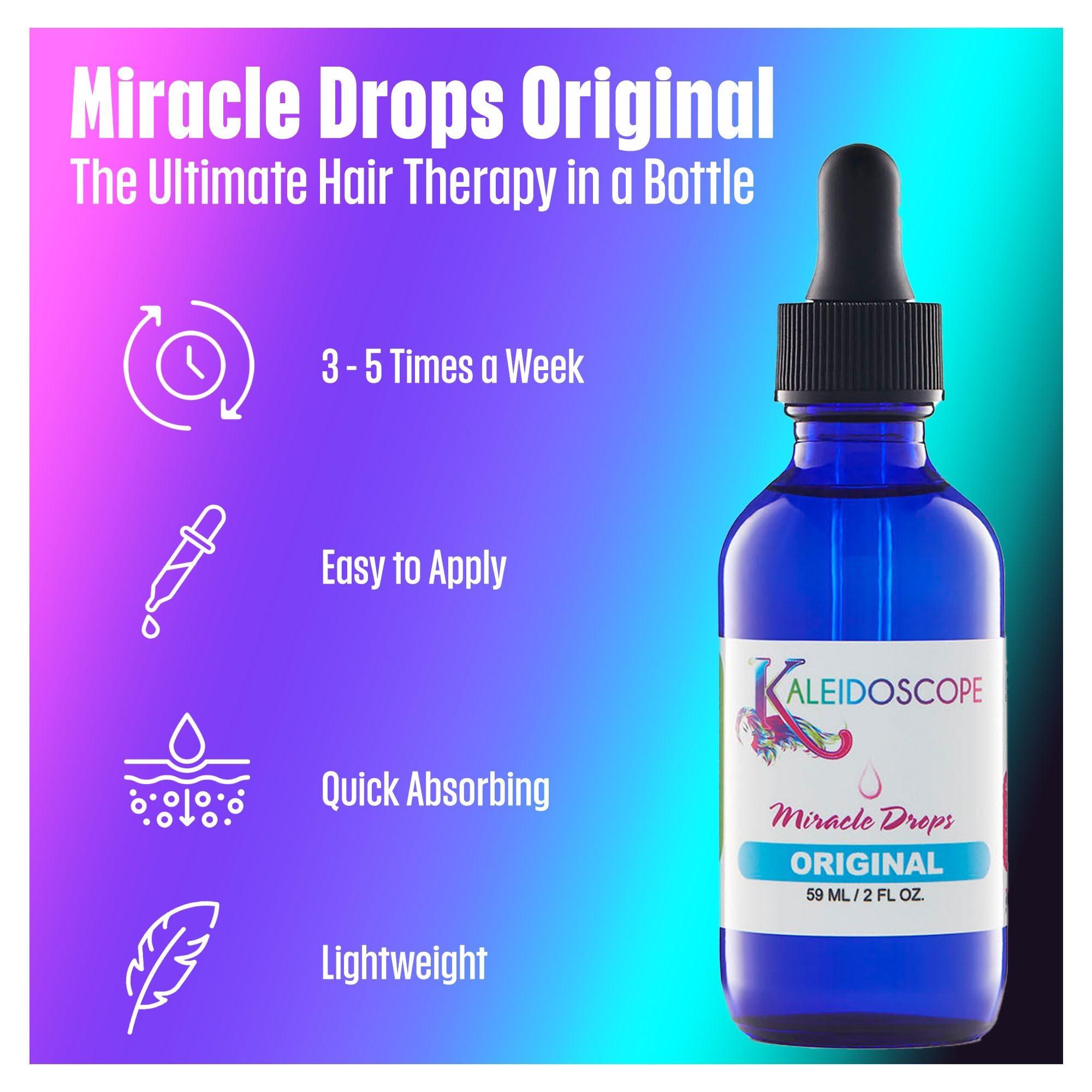 KALEIDOSCOPE MIRACLE DROPS Kaleidoscope Miracle Drops - Quick Absorbing - Fights Dry Scalp - Boosts Hair Growth - 2oz