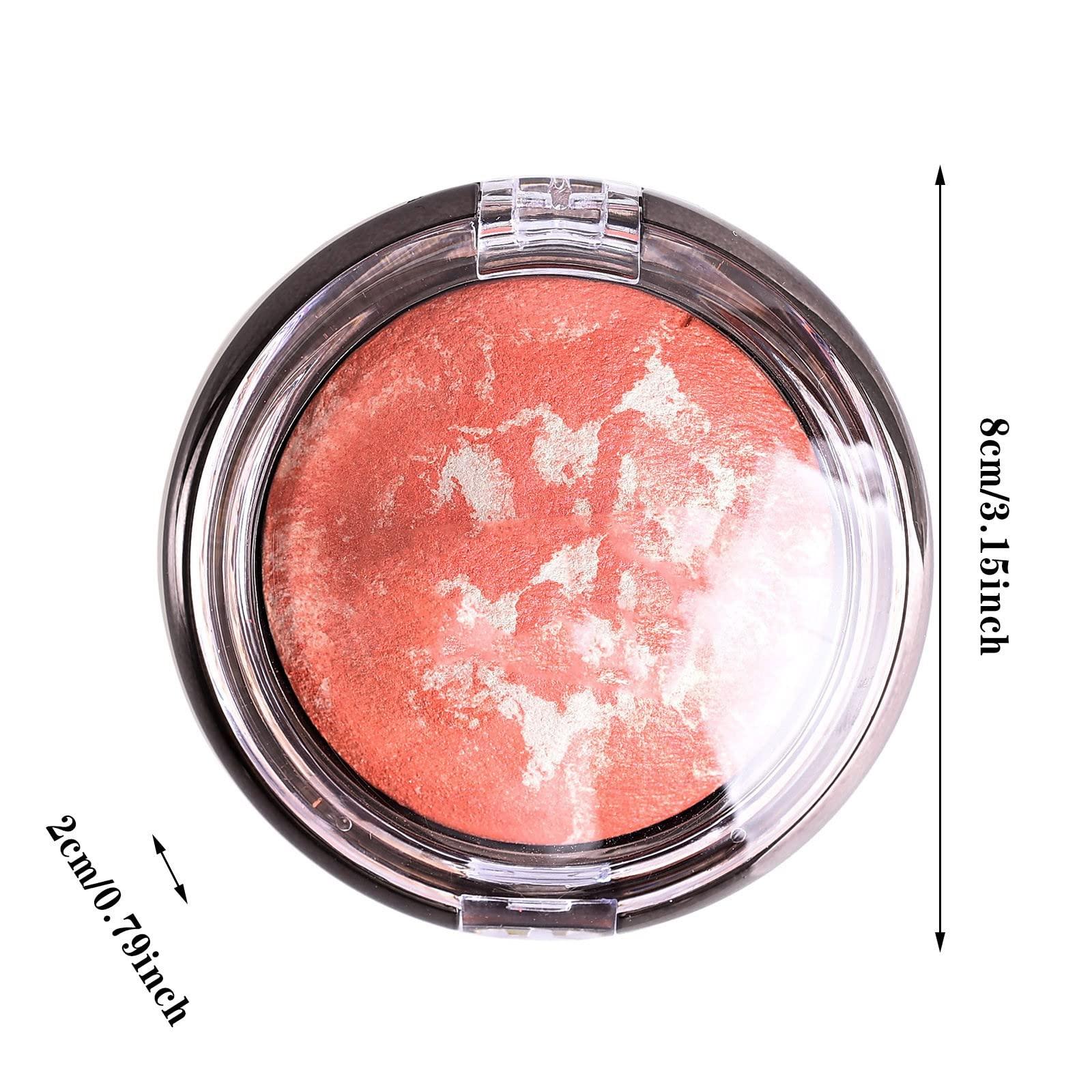 Generic Generic Baked Eyeshadow Cosmetic Plate, Single-Shade, Creamy Mineral Makeup Shadow for Eyes, Highly Pigmented Colors Colorful Shimmer Powder Eye Shadows (K, One Size)