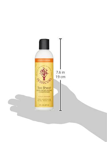 Jessicurl Jessicurl, Too Shea! Extra Moisturizing Conditioner for Curly Hair, Citrus Lavender, 8 Fl oz. Leave in Conditioner for Dry Hair, Anti Frizz Hair Products