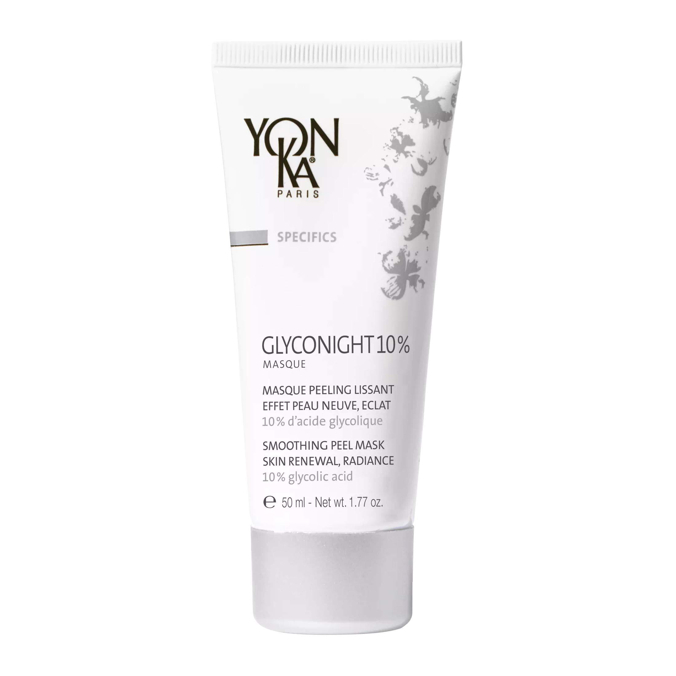 Yonka Yonka Yon-Ka Glyconight 10% Peel Masque (50ml/1.77 oz) Anti-Aging Face Mask Hydrating Face Toner Travel Size, Natural Toning Spray for Dry & Sensitive Skin (1.6 FL Oz)