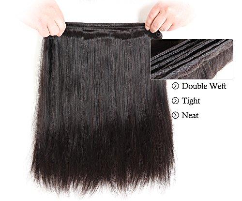 DaJun 8A Hair Weft 8" Peruvian Virgin Remy Grace Hair Products Human Hair Extension Natural Straight Hair Bundles 1pcs/lot 100gram Natural Colour Hair Weave