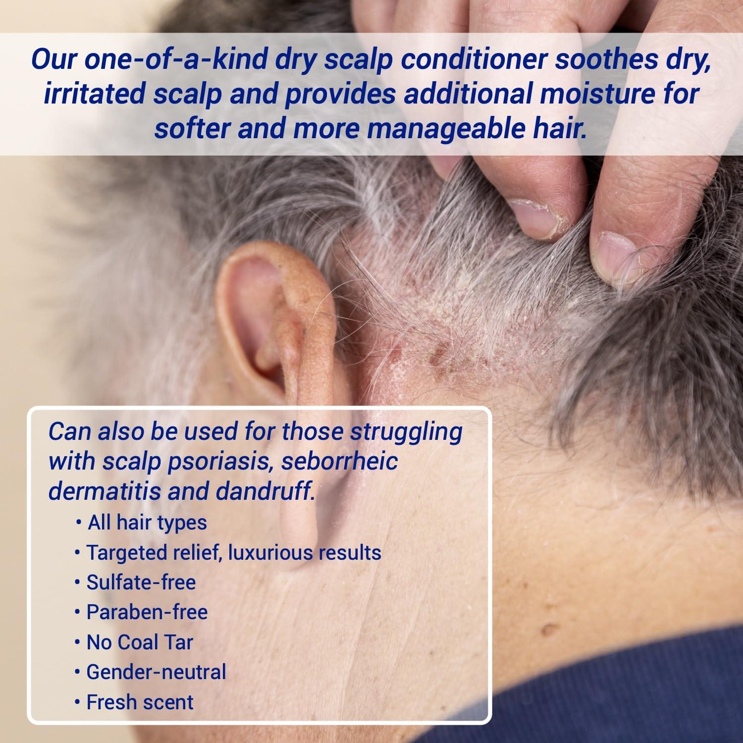 TriDerma TriDerma Psoriasis Control Scalp Exfoliator Shampoo 8.3 oz & Dry Scalp Moisturizing Hair Conditioner 6.0 oz, Salon Quality Dry Scalp Treatment Hair Care, Fresh Rosemary Oil, Value Bundle