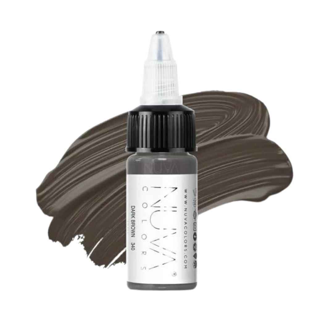 Nuva Colors Nuva Scalp Micro-Pigmentation Ink - Customizable, Neutral Undertone for SMP Procedures, Vegan, Made in USA (Dark Brown)