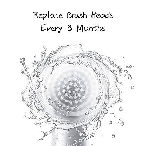 Yearonan Clarisonic Radiance Compatible Replacement Facial Brush Head, Deep Pore Cleansing Brush Head, Compatible with Mia 1, Mia 2, Mia Fit, Alpha Fit, Smart Profile Uplift and Alpha Fit X, 4 Pack