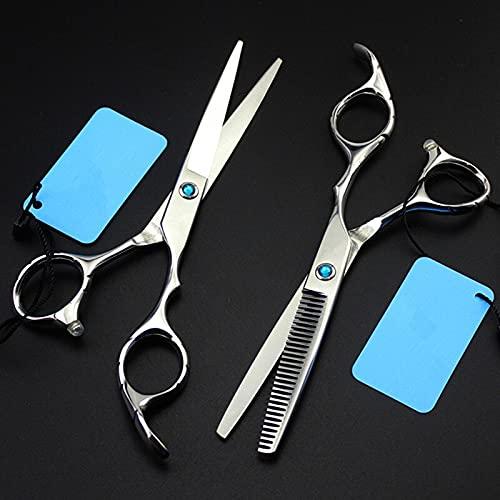 SKipdr Barber Scissors Hair Cutting Scissors, 6 Inch Professional Cut Green Hair Scissors Set Cutting Barber Haircut Scissor Thinning Shears Hairdressing Scissors Set