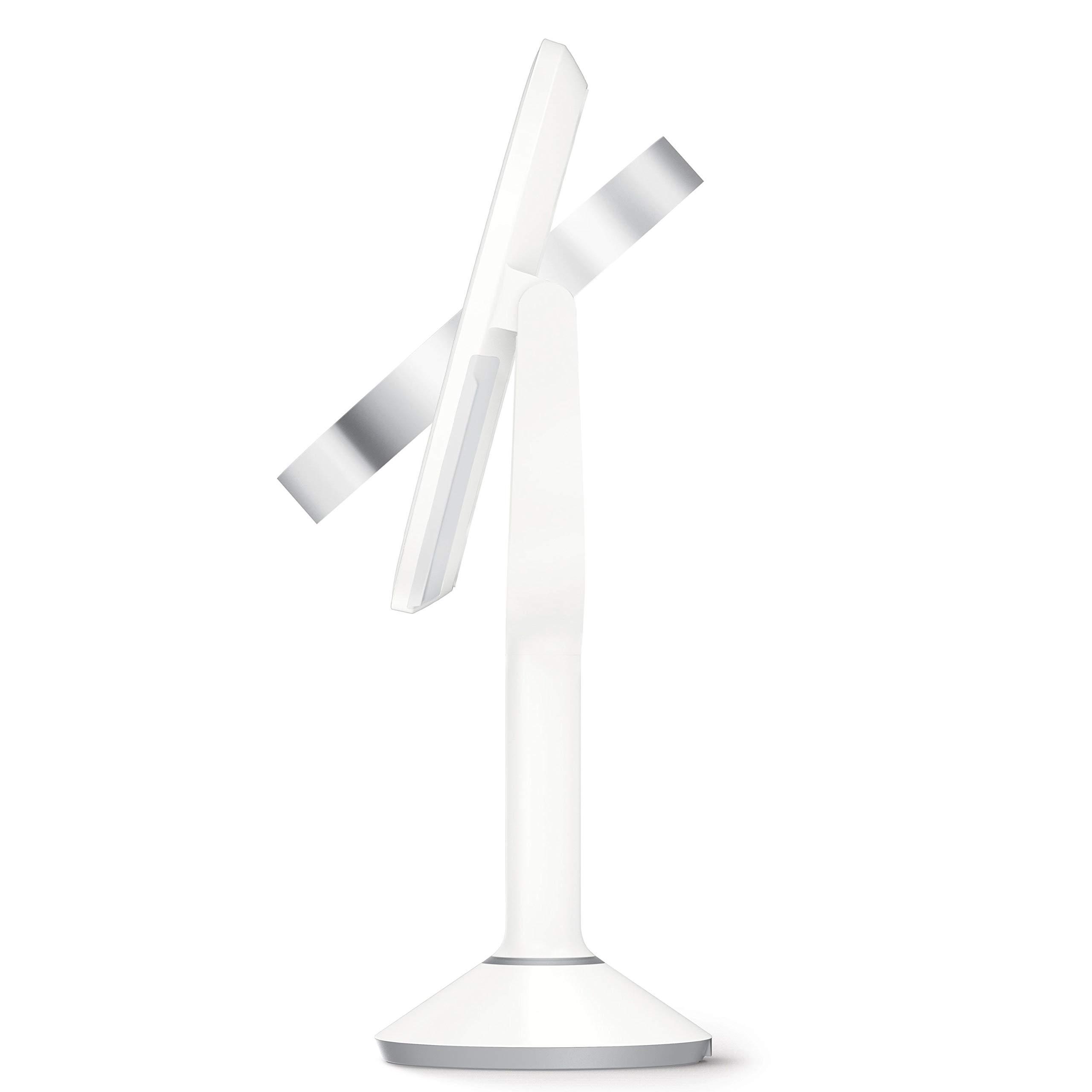 simplehuman simplehuman ST3038 20cm Sensor Mirror Trio with Touch-Control Brightness, White Stainless Steel