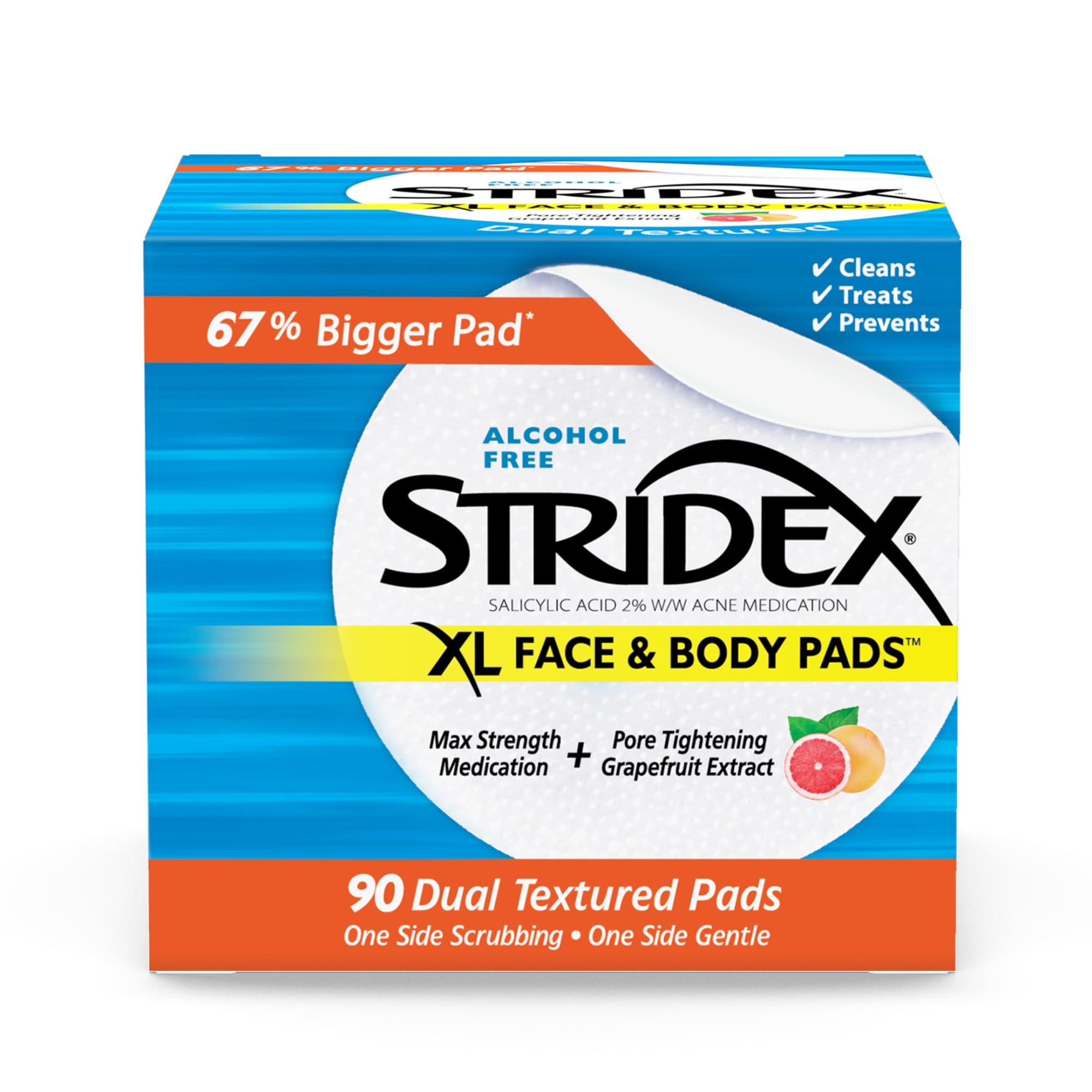 Stridex Stridex XL Face Body Pads, 90 Count