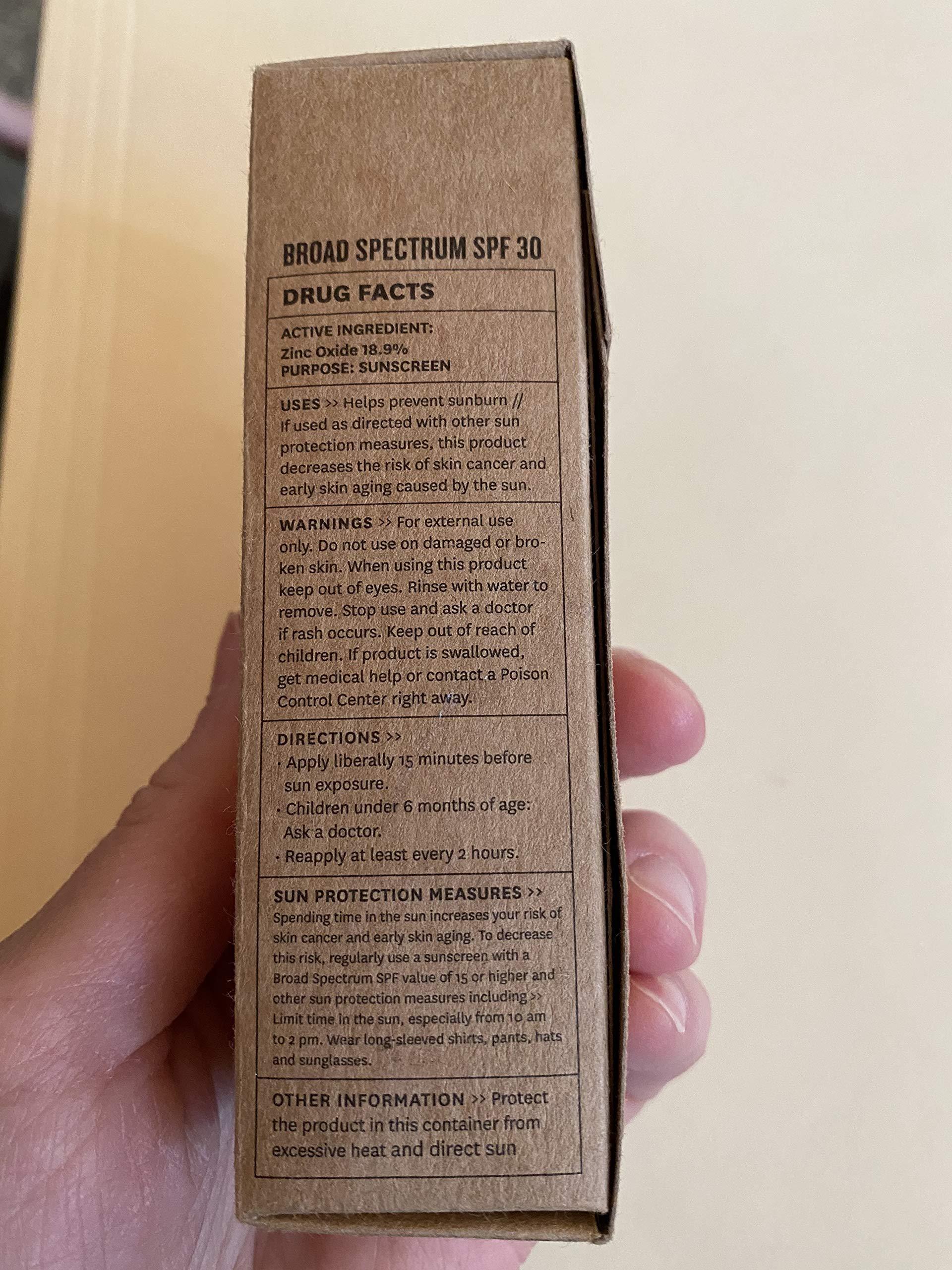 Honua Hawaiian Skincare Honua Skincare, Malu Protecting Day Cream with Reef-Safe SPF30 Mineral Zinc Oxide for Broad Spectrum, non-whitening sun protection