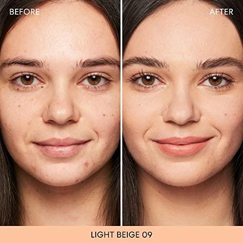 bareMinerals bareMinerals Matte Loose Mineral Foundation SPF 15, Powder Foundation Makeup, Buildable Coverage, Reduces Shine, Talc Free Foundation, Vegan (Light Beige 09)