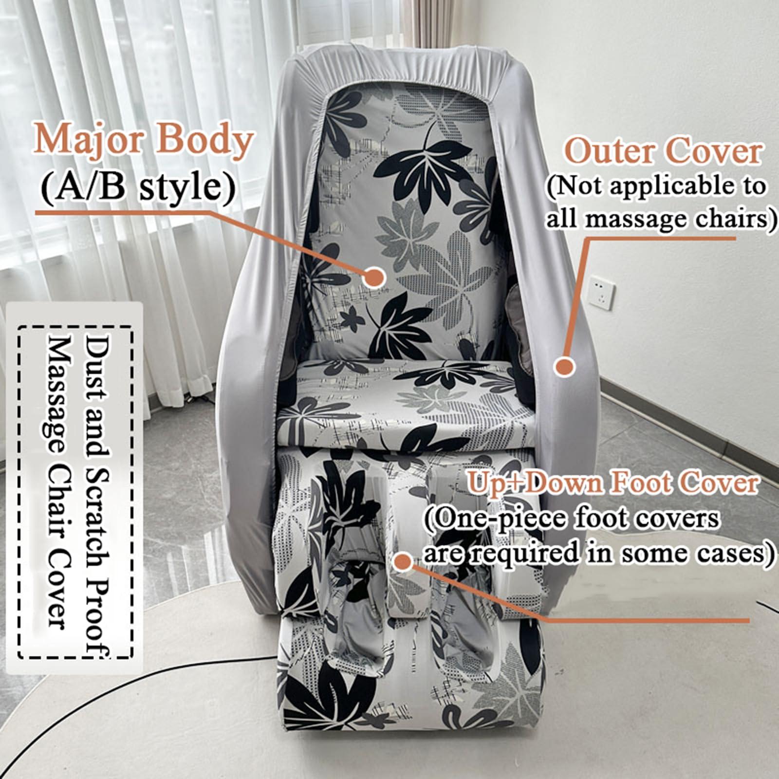 Gycdwjh Gycdwjh Universal Shiatsu Massage Chair Cover, Full Body Zero Gravity Chair Covers Washable Stretch Fabric Recliner Wing Dust Protector Armchair Sofa Cover,Color 4,Package 1