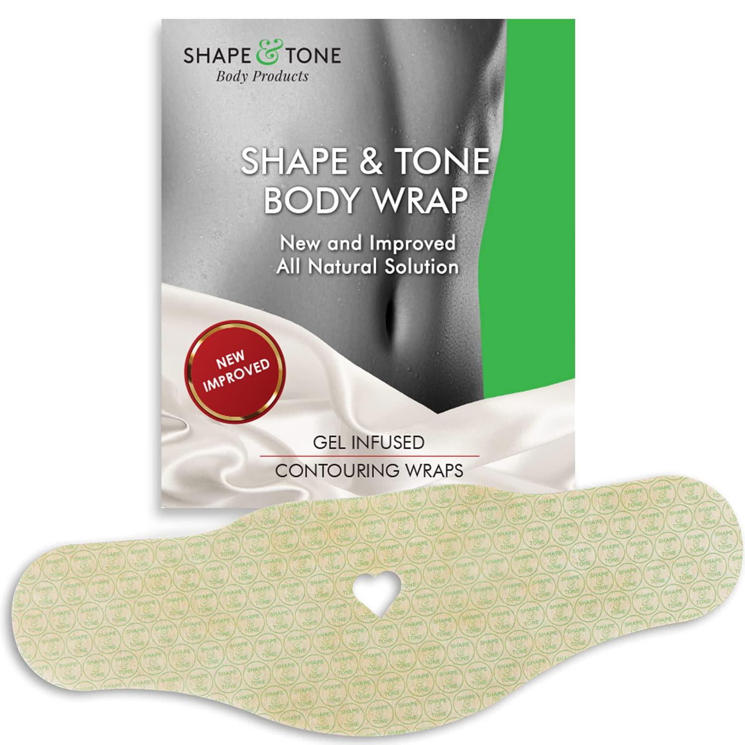 Shape and Tone Body Products Moisturizing Body Wrap - New and Improved All Natural Body Applicator (5 WRAPS)