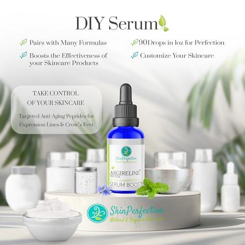 Skin Perfection Skin Perfection Argireline Serum - Peptides Serum for Face with Acetyl Hexapeptide-8 for Fine Lines & Wrinkles - Diy Anti Aging Argireline Booster Solution Mix with Any Skincare Products 0.5oz