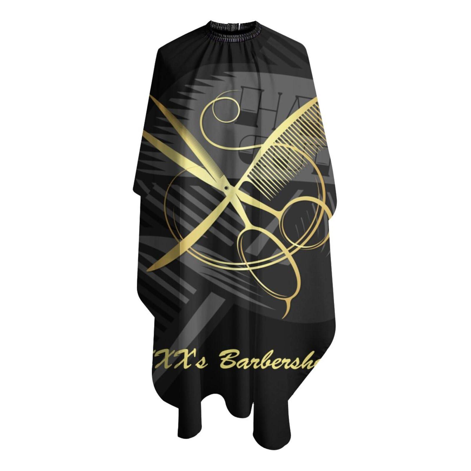 MLIANCEN Custom Barber Cape Hairdresser Cape, Add Your Photo Text Logo Personalized Salon Cape for Men, Customized Hair Cutting Cape for Home Salon Barbershop