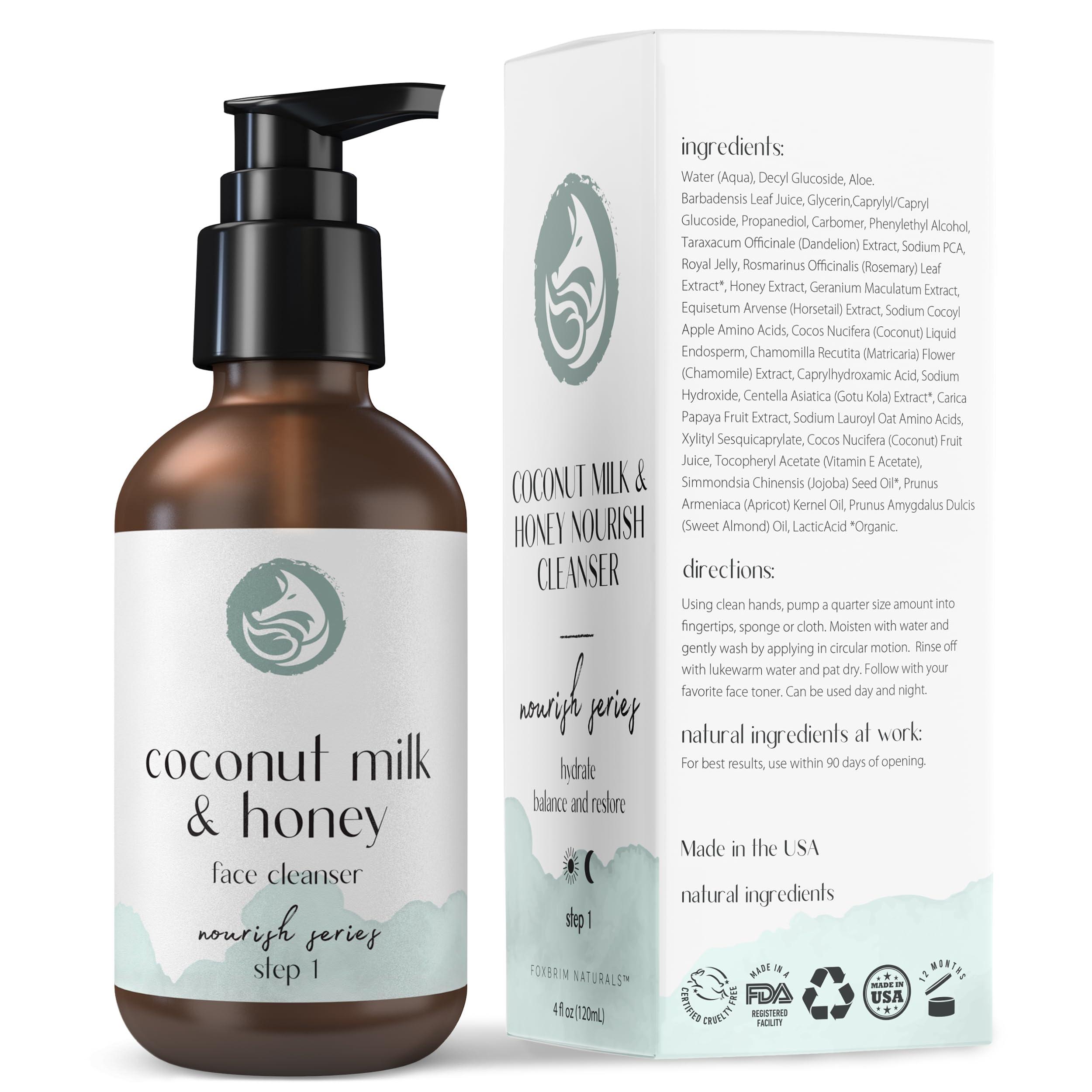 Foxbrim Naturals Foxbrim Naturals Luxe Skincare Duo: Milk & Honey Cleanser & Peptide Collagen Serum