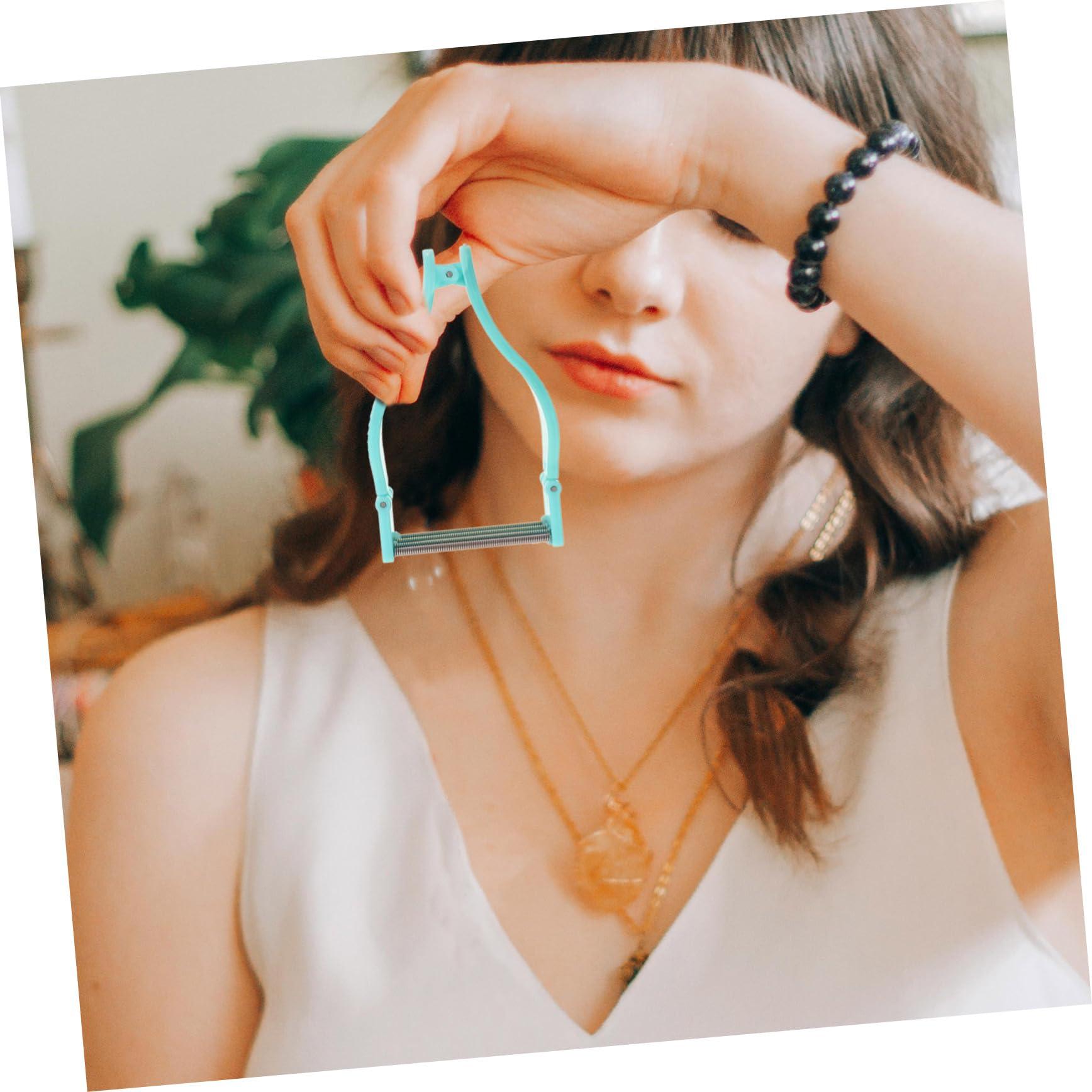 Hemoton Hemoton Facial Hair Removal Tool Eyebrow Threading Tool Lip Hair Removal Face Threading Tool Hair Remove Tool Chin Hair Removal for Women Face Fuzz Remover Epilators The HIPS Light Green