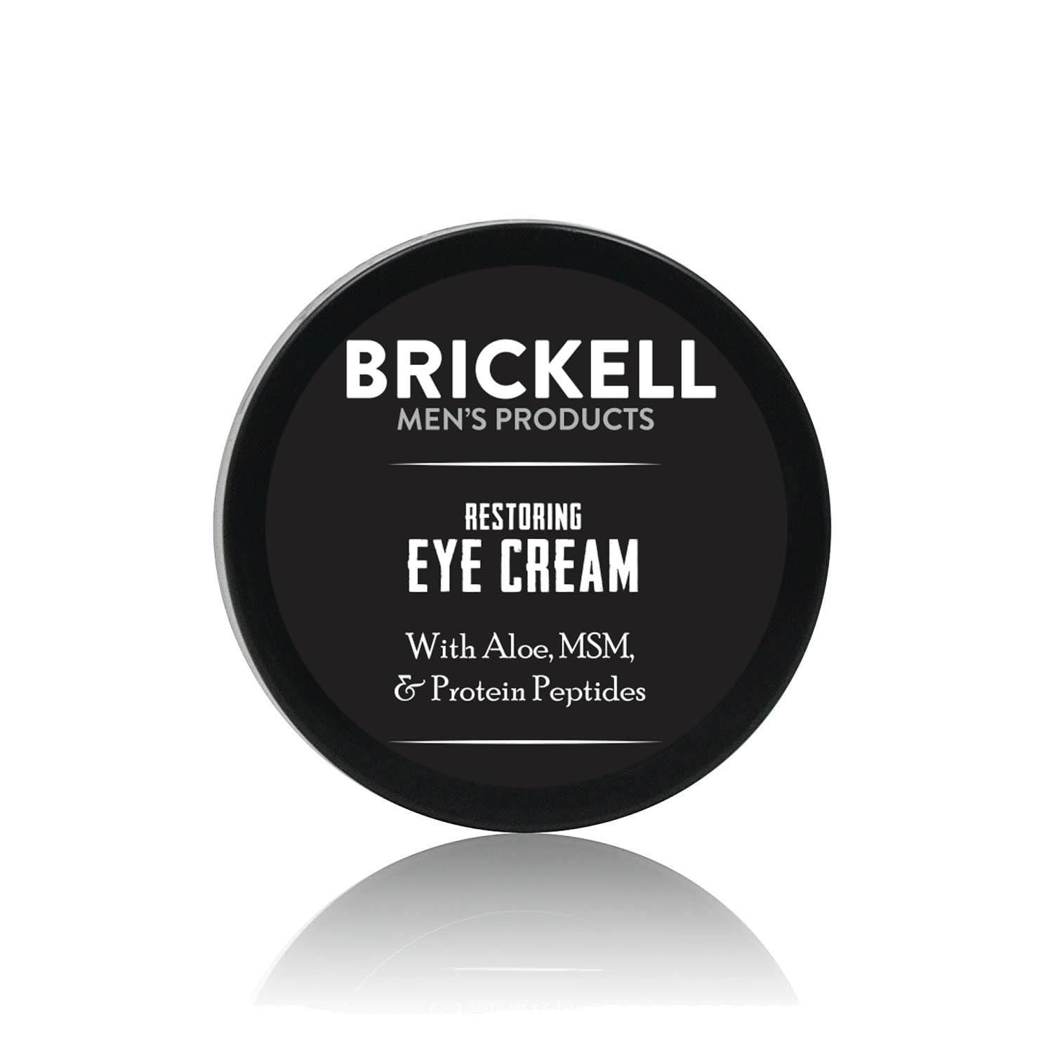 Brickell Men's Products Brickell Men\'s Restoring Under Eye Cream for Men, Natural and Organic Anti Aging Eye Balm To Reduce Puffiness, Wrinkles, Dark Circles, Crows Feet and Under Eye Bags, 0.5 Ounce, Unscented