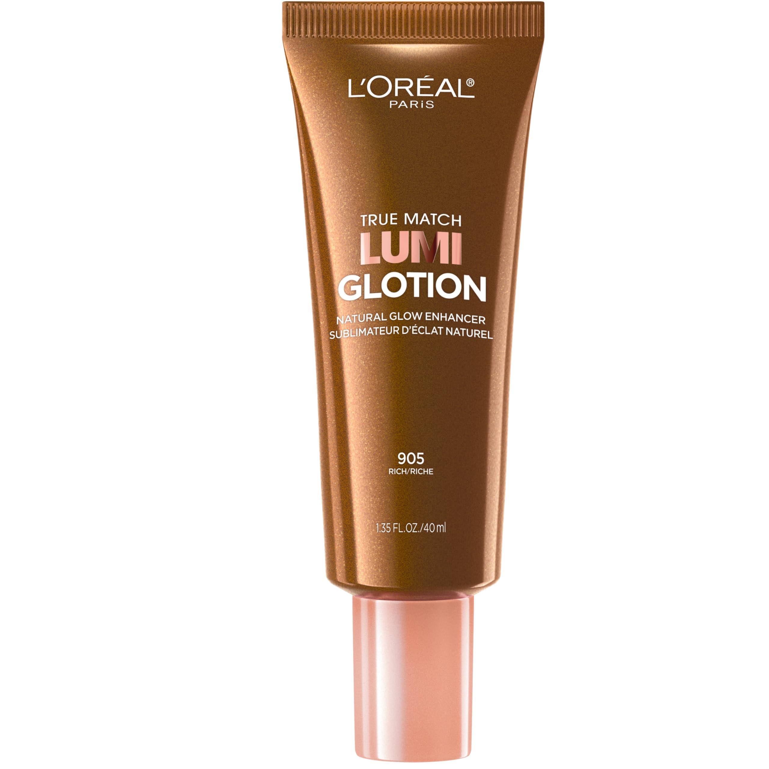 LOral Paris L\'Oreal Paris Makeup True Match Lumi Glotion, Natural Glow Enhancer, Illuminator Highlighter, Bronzing Drops For a Sun-Kissed Glow, 905 Rich