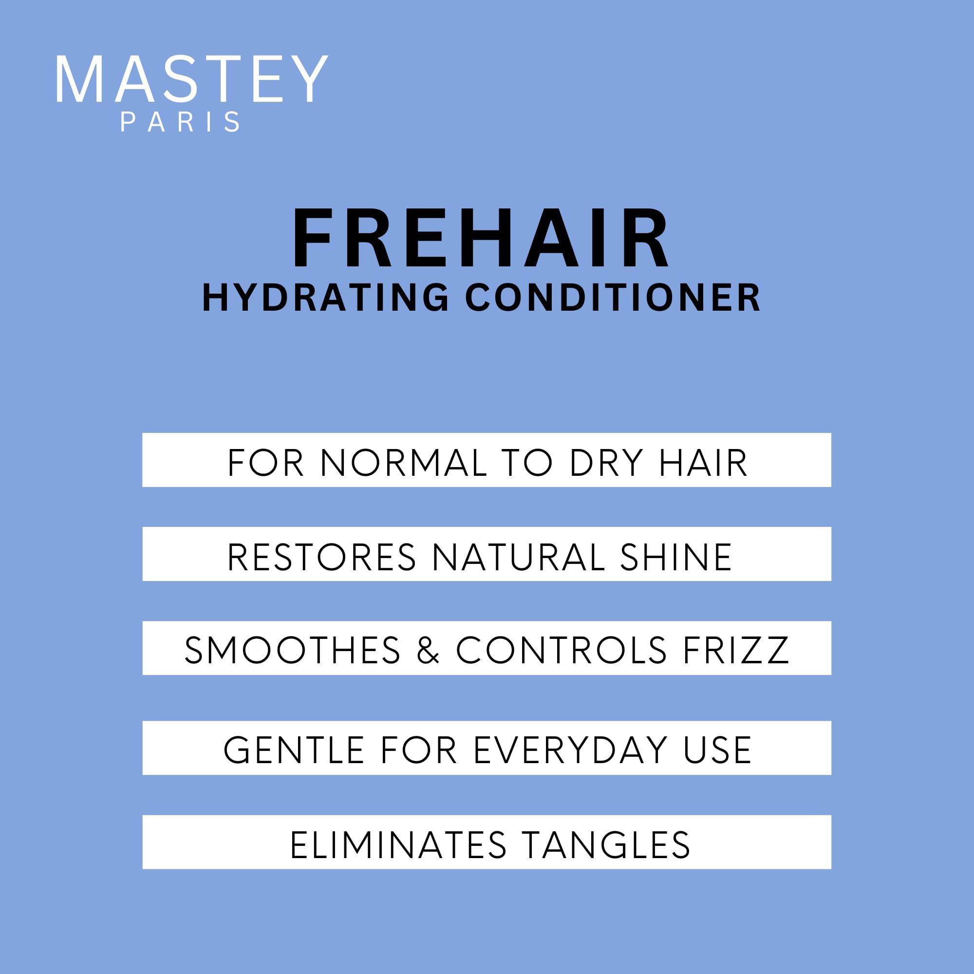 MASTEY FREHAIR Conditioner 32 oz Mastey Paris Professional Cream Hair Care, Sulfate Free, Lipid & Amino Acid Fortified, with UV Blocking Antioxidants - 33 fl oz (Conditioner-1 Count)
