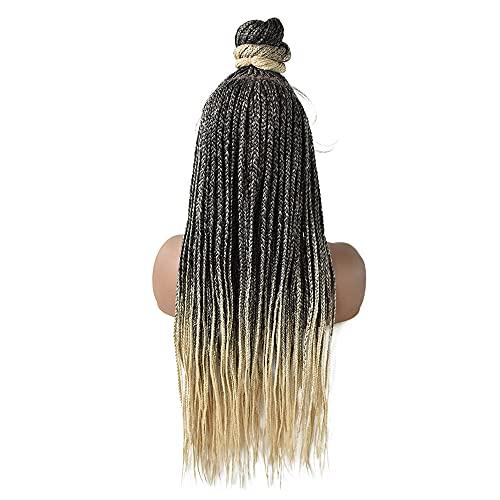 Notherss Notherss Updo Bun Box Braided Wigs For Black Women Cornrows Front Natural Hairline With Baby Hairs Box Braided Premium Quality