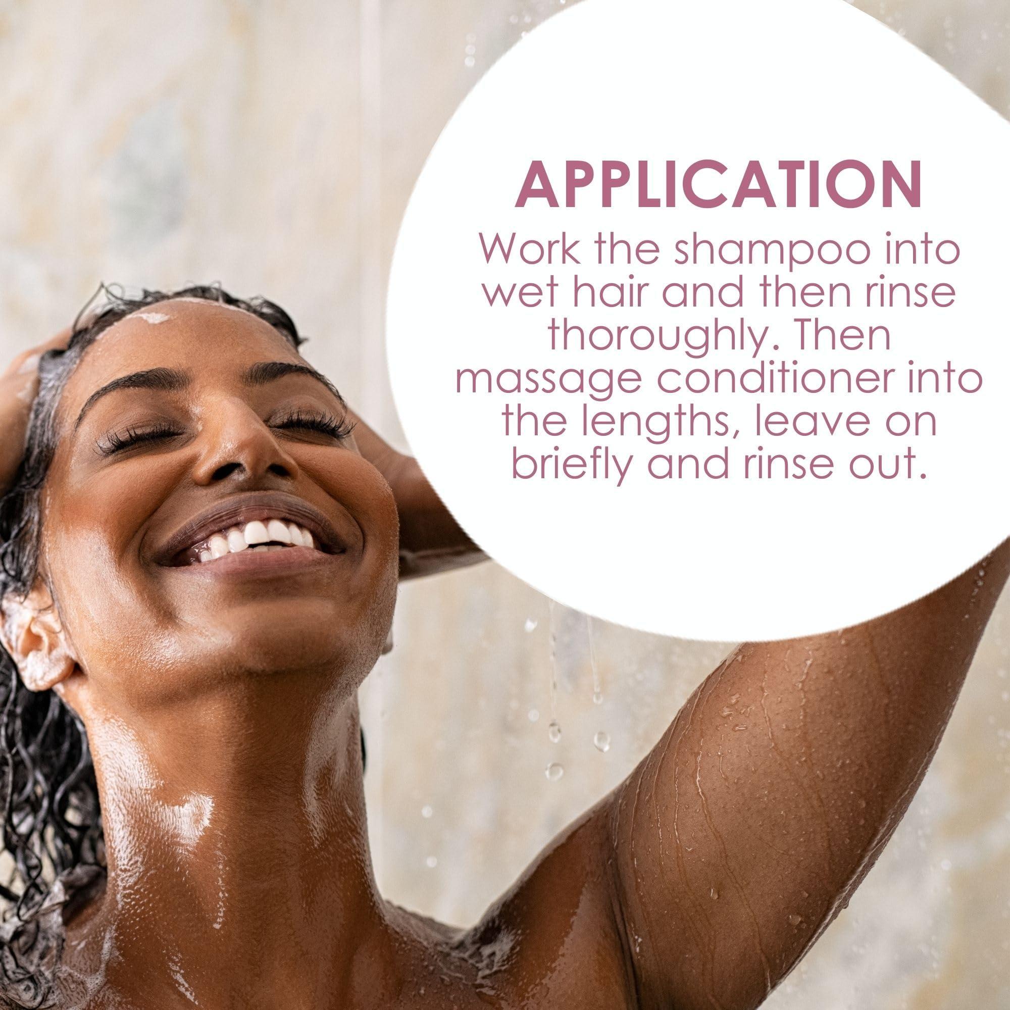 Jean & Len Jean & Len Almond & Keratin Shampoo and Conditioner Set, for structurally damaged hair, tames frizz, protects against hair breakage, without parabens & silicones, vegan, 2 x 10.14 Fl.OZ.