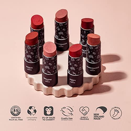 Ethique Ethique Dahlia Satin Matte Lipstick - Terracotta Brown - Plastic-Free, Vegan, Cruelty-Free, Eco-Friendly, 0.28 oz (Pack of 1)