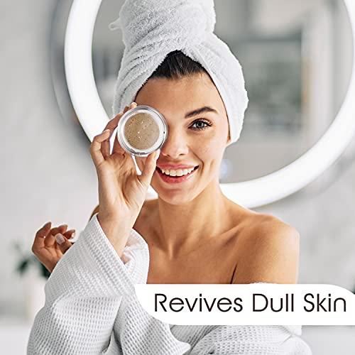 Vivo Per Lei Vivo Per Lei Facial Peeling Gel - Face Peel Containing Dead Sea Minerals and Nut Shell Powder - Exfoliating Gel And Blackhead Remover (Pack of 2) Includes 2 Travel Facial Peel tubes