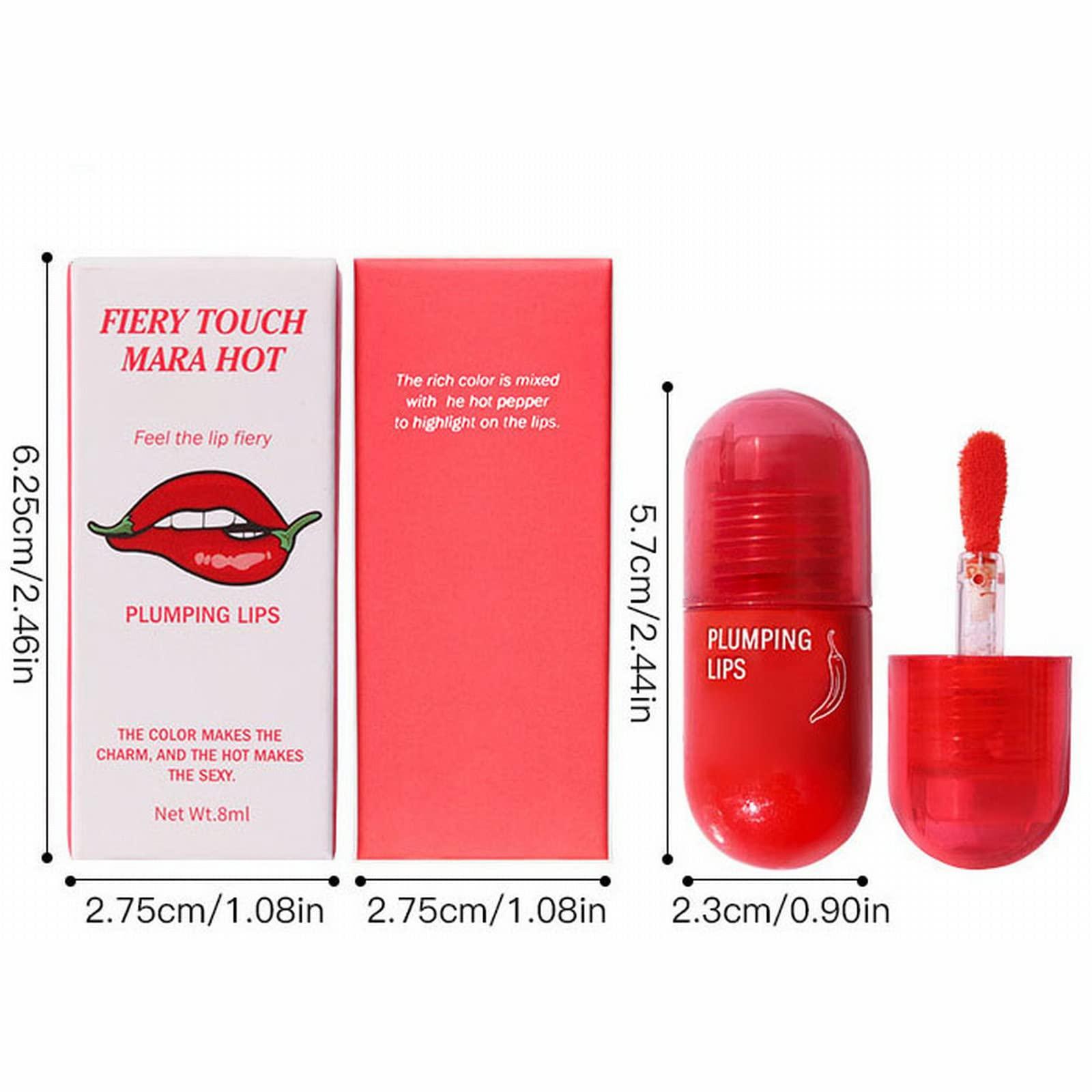 NinthAvenue Basics Lip Plumper Oil, 8 ML Plumping Lip Gloss, Hydrating Lip Tinted Lip Care Oil for Moisturizing Nourishing Repairing Dry & Chapped Lips (E, One Size)