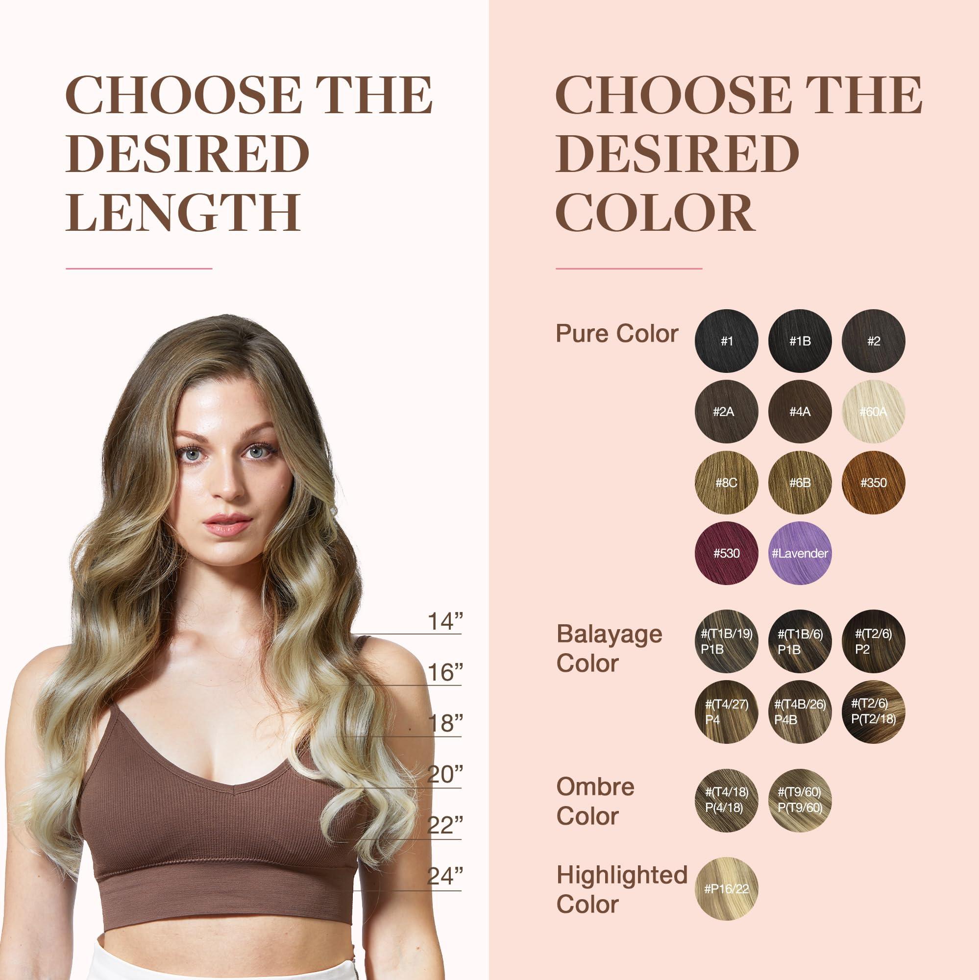 GOO GOO GOO GOO Clip in Hair Extensions Real Human Hair, Remy Human Hair Extensions Clip ins for Women, Natural Human Hair, 22inch 120g 7Pcs, 9/60 Balayage Ash Brown to Platinum Blonde