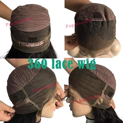 Generic 360 Lace Wigs Pre-plucked with baby hair (14" Deep Curl 180% Density)