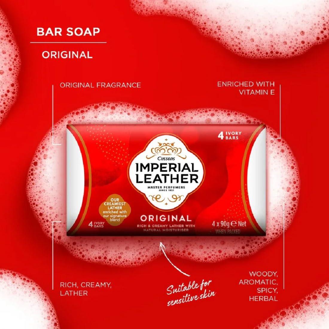 Imperial Leather Cussons Imperial Leather Original Bar Soap - 4 Pack