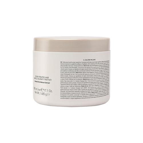 Il Salone Milano The Legendary Collection Alfaparf Il Salone Milano Professional Magnificent Mask - Moisturizing Hair Mask for Color Treated Hair - Provides Lasting Color Protection + Shine - Vegan, Salon-Quality Hair Care (16.9 oz / 500 ml)
