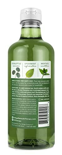 Village Naturals Therapy Village Naturals Therapy Muscle Foaming Bath Oil and Body Wash 16 oz. 2 pack, Green, 16 oz